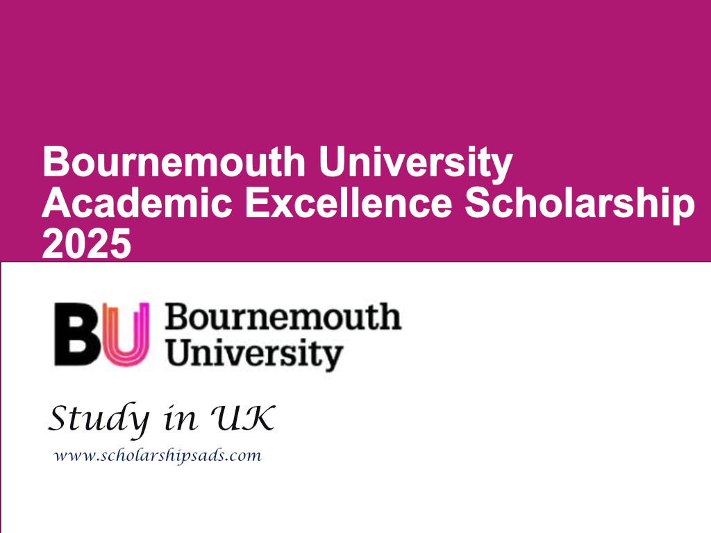 Bournemouth University Academic Excellence Scholarship 2025 in UK